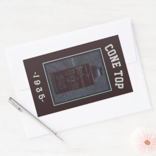Cone Top 1935 Rectangular Sticker