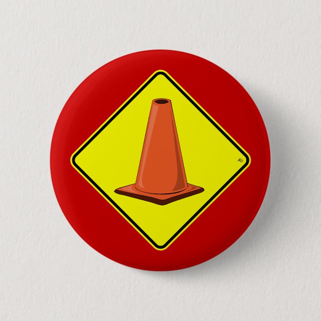CONE ZONE 1y 6 Cm Round Badge (Front)