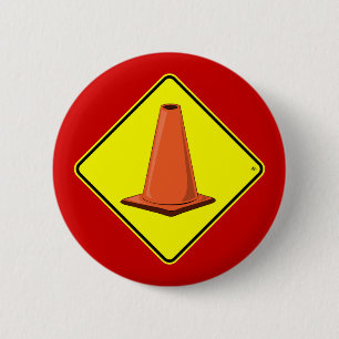CONE ZONE 1y 6 Cm Round Badge
