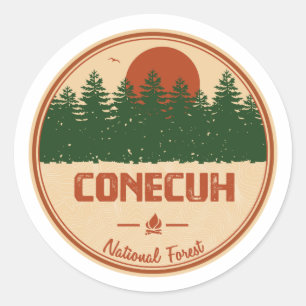 Conecuh National Forest Classic Round Sticker