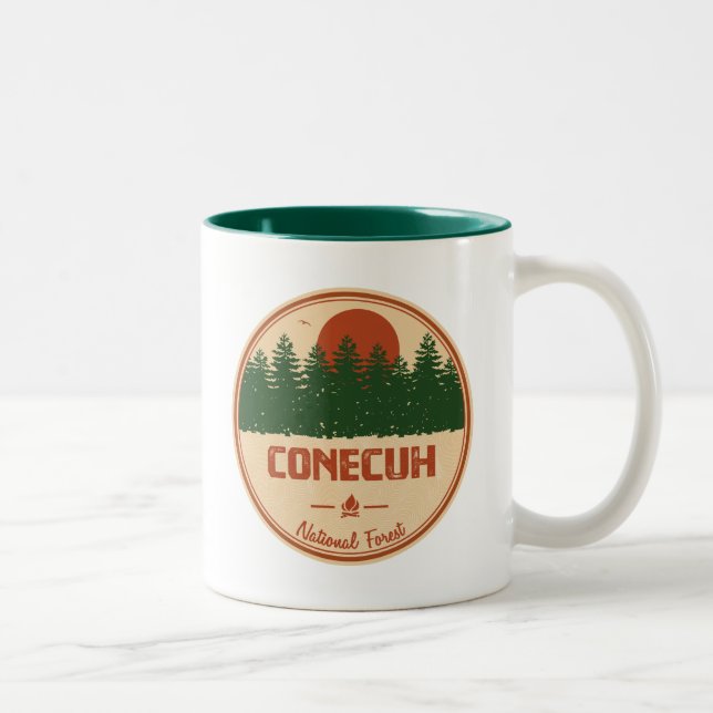 Conecuh National Forest Two-Tone Coffee Mug (Right)