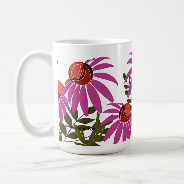 Coneflower Coffee Mug (Left)