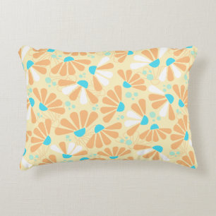 Coneflower Confetti on Eggshell Decorative Cushion
