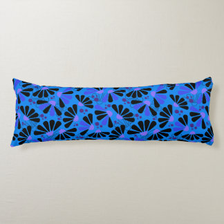 Coneflower Confetti on Paradise Blue Body Cushion
