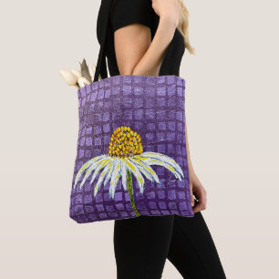 coneflower tote bag