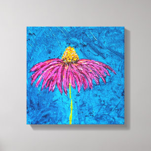 Coneflower Wrapped Canvas Print