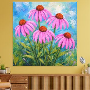 Coneflowers Canvas Print
