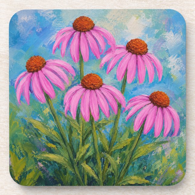 Coneflowers Coaster (Front)