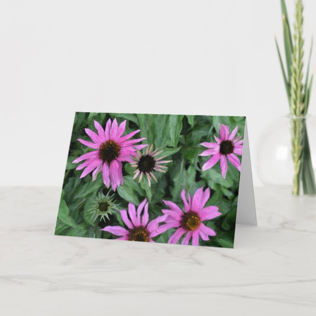 Coneflowers Greeting Card (Front)