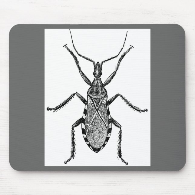 Conenose Bug - Vintage Mouse Mat (Front)