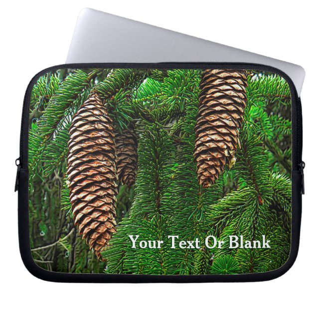 Cones And Needles Laptop Sleeve (Front)