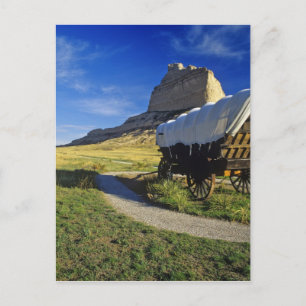 Conestoga wagon at Scottsbluff National Postcard