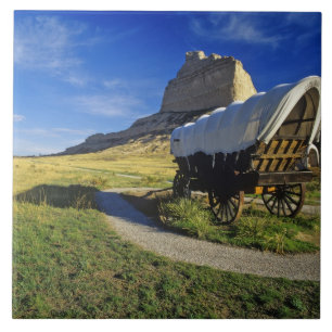Conestoga wagon at Scottsbluff National Tile