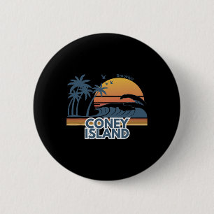 Coney Island Brooklyn Men Women Vacation Summer  6 Cm Round Badge