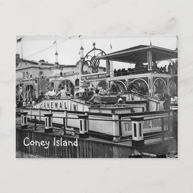 Coney Island Cake Walk Postcard Vintage Picture (Front)