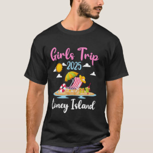Coney Island Girls Trip 2025 Summer Vacation Match T-Shirt