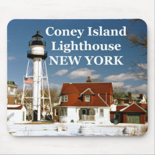 Coney Island Lighthouse, New York Mousepad