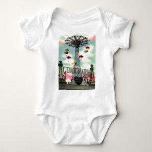 Coney Island Luna Park Amusement park Brooklyn ny Baby Bodysuit