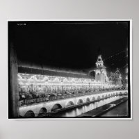 Coney Island, Luna Park at Night, New York