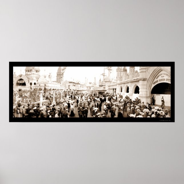 Coney Island Luna Park Photo 1903 Poster (Front)