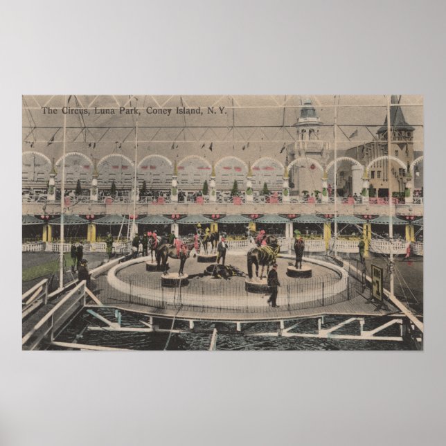 Coney Island, NY - Luna Park Circus Act Poster (Front)