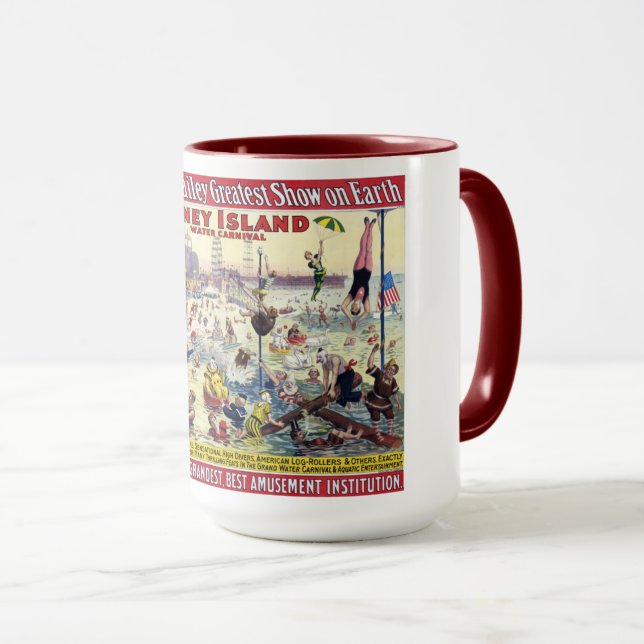 Coney Island Water Carnival, 1898 Mug (Front Right)