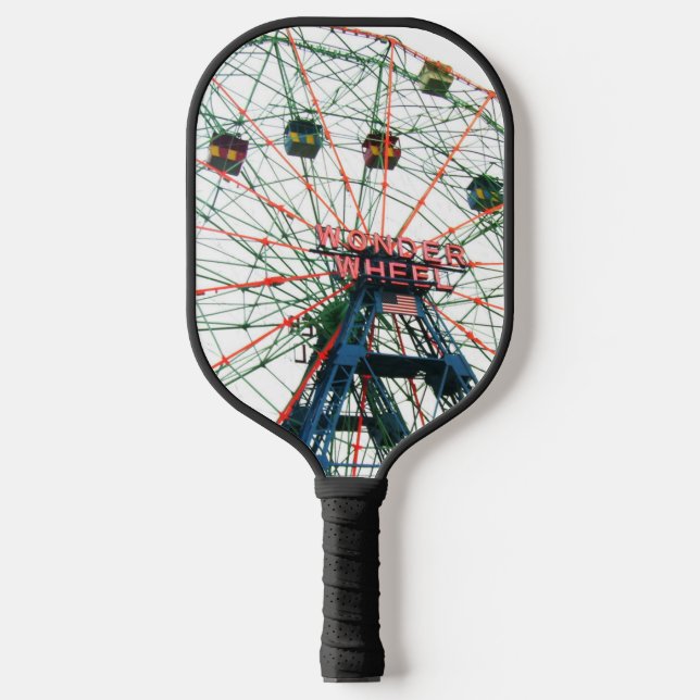 Coney Island Wonder Wheel Brooklyn New York City Pickleball Paddle (Front)