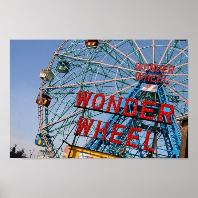 Coney Island Wonder Wheel Poster (Front)