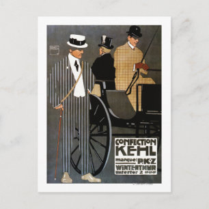 Confection Kehl Gentlemen Clothing Postcard