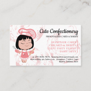 Confectionery Bakery cook recipe Chef Business Card