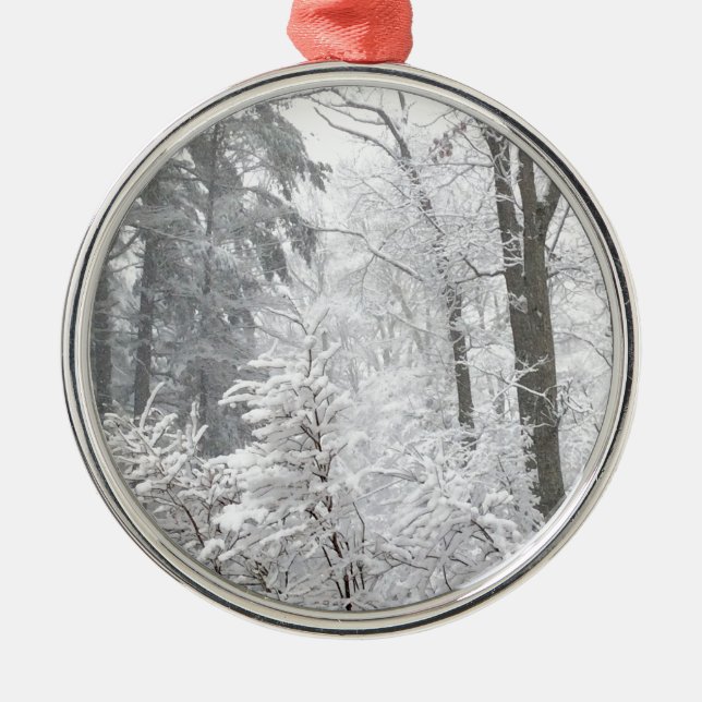 Confections in Snow --- Metal Tree Decoration (Front)