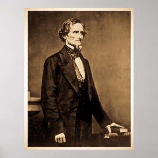 Confederate President Jefferson Davis Poster