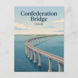 Confederation Bridge Canada Postcard