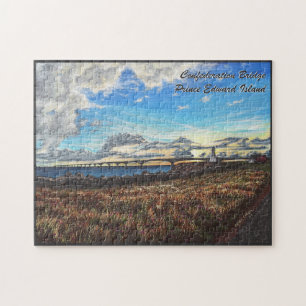 Confederation Bridge Sunset, PEI Jigsaw Puzzle