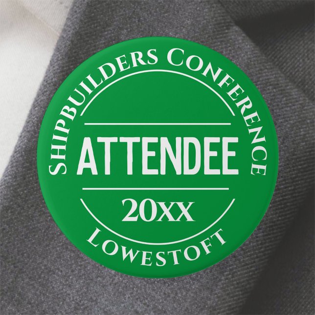 Conference Attendee Badge Button (Creator Uploaded)
