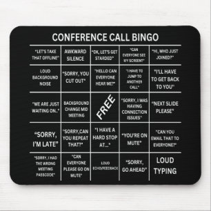 Conference Call Bingo Mouse Mat