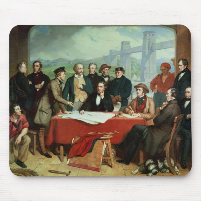 Conference of Engineers at Britannia Bridge Mouse Mat (Front)