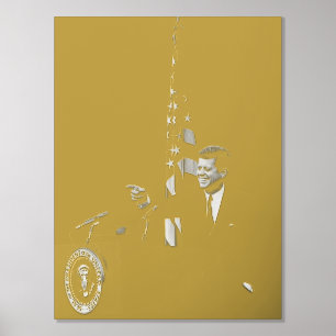 Conference of John Kennedy 35th US President  Foil Prints