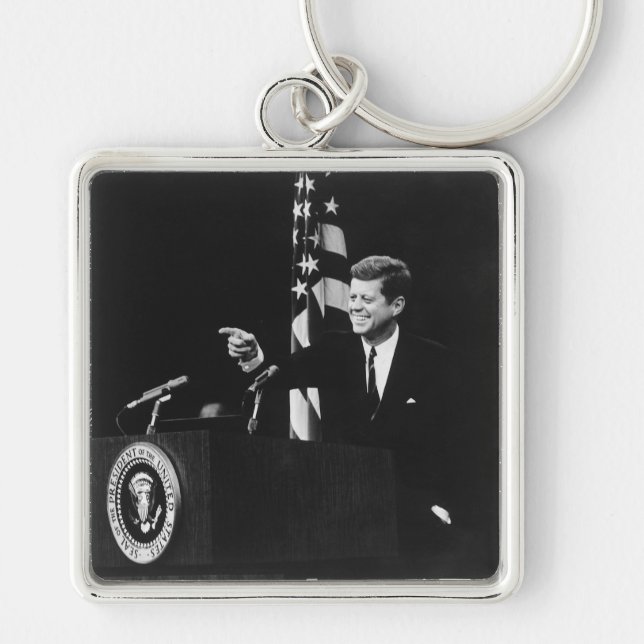 Conference of John Kennedy 35th US President  Key Ring (Front)