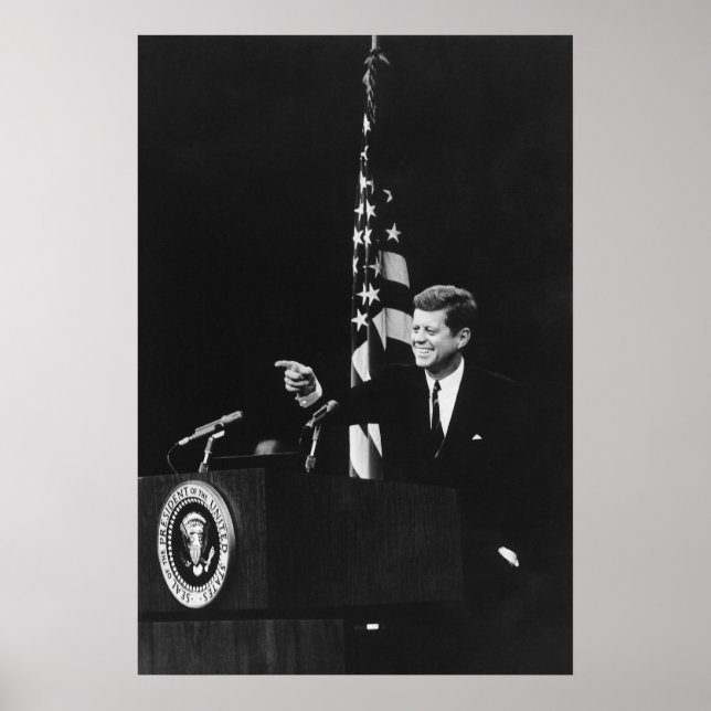 Conference of John Kennedy 35th US President  Poster (Front)