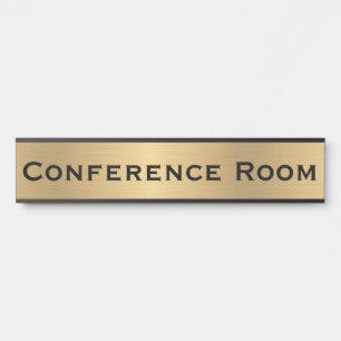 Conference Room Faux Gold Office Door Sign