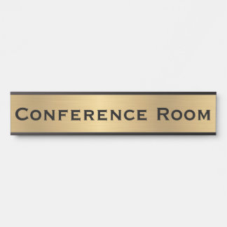 Conference Room Faux Gold Office Door Sign