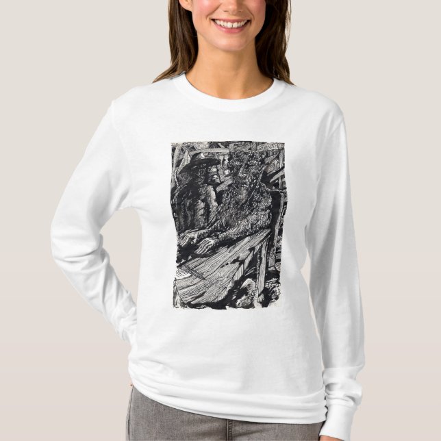 "Confess!", india ink drawing T-Shirt (Front)