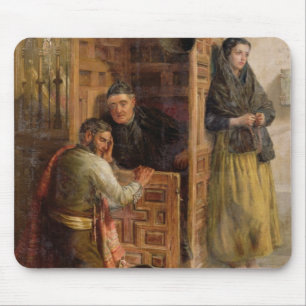 Confession, 1862 (oil on canvas) mouse mat