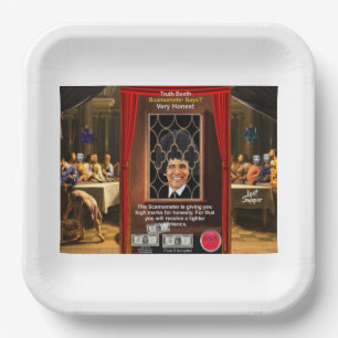 Confession legacy booth paper plate
