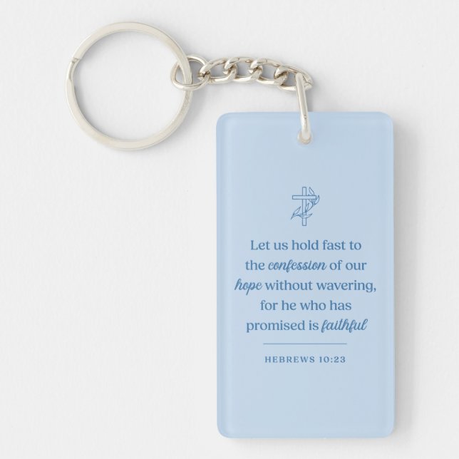 Confession of Hope Christian Key Ring (Front)