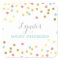 CONFETTI BABY SHOWER cute gold foil coral mint