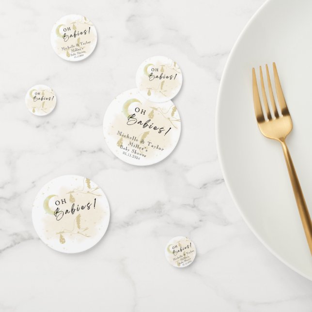 Confetti Baby Shower Neutral Twin Storks  (Group)