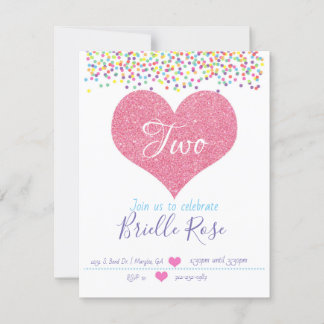 Confetti Birthday Invite