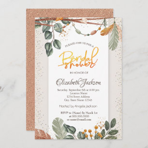 Confetti Boho Bridal Shower Invitation